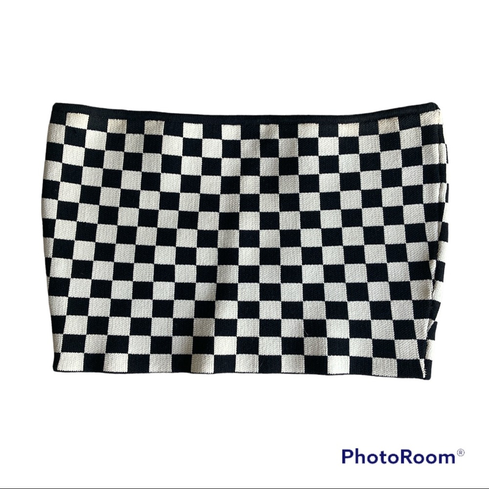 Checkered Tube Top